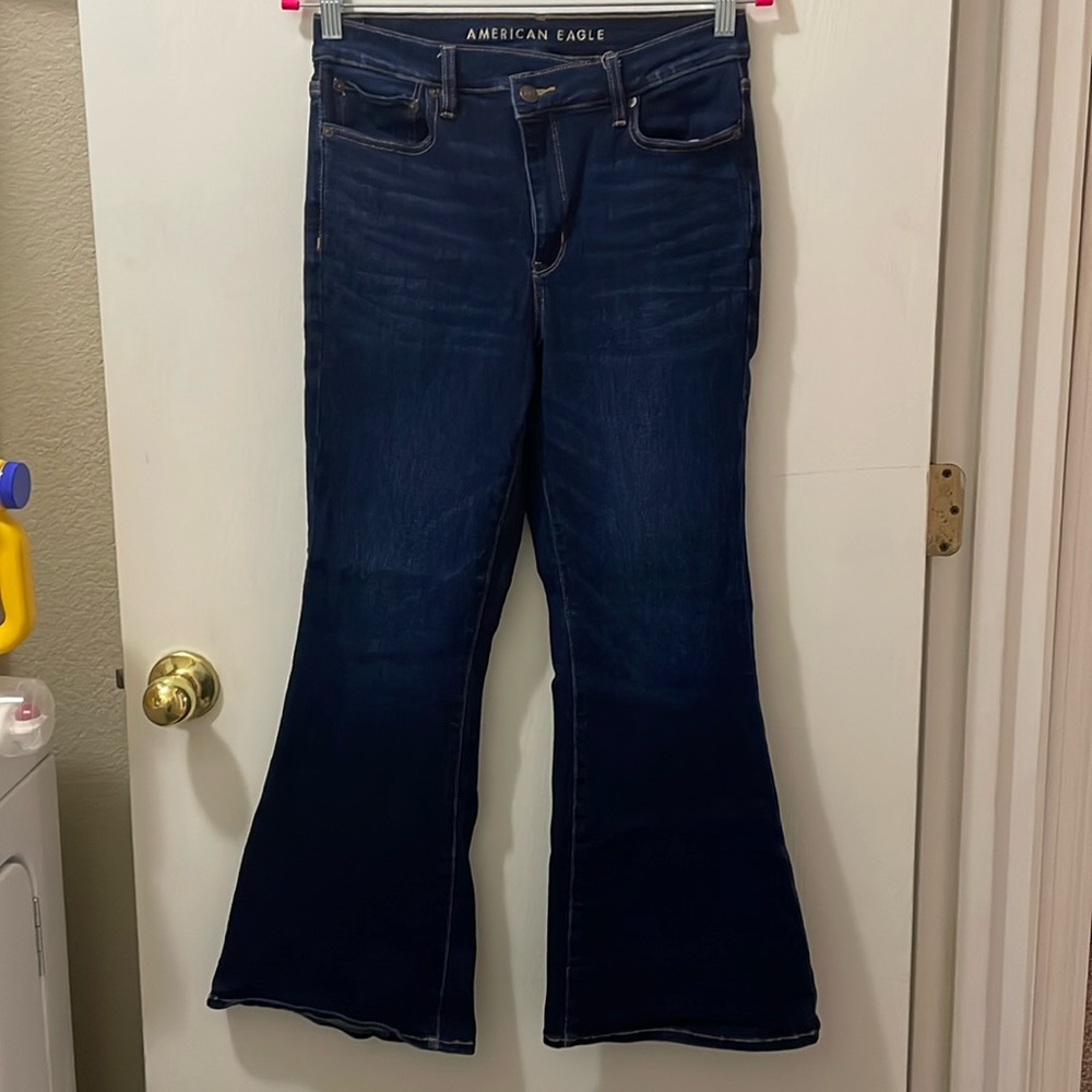 American Eagle Super High Rise Flair Jeans